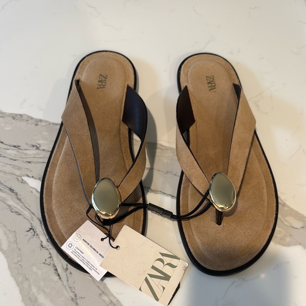Zara suede sandals